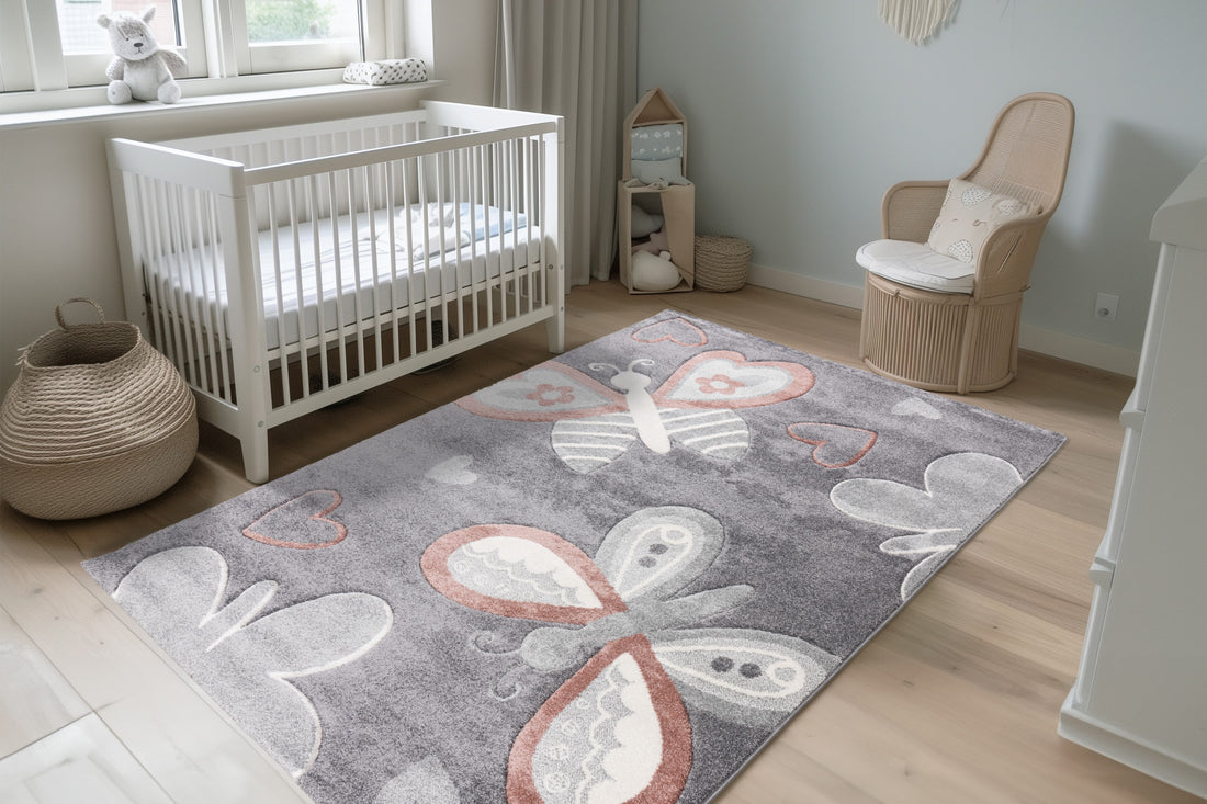 Lastenmatto Perhoset 306 Multi 120 x 170 cm