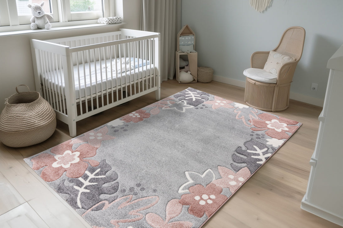 Lastenmatto Kukkaset 307 Multi 120 x 170 cm