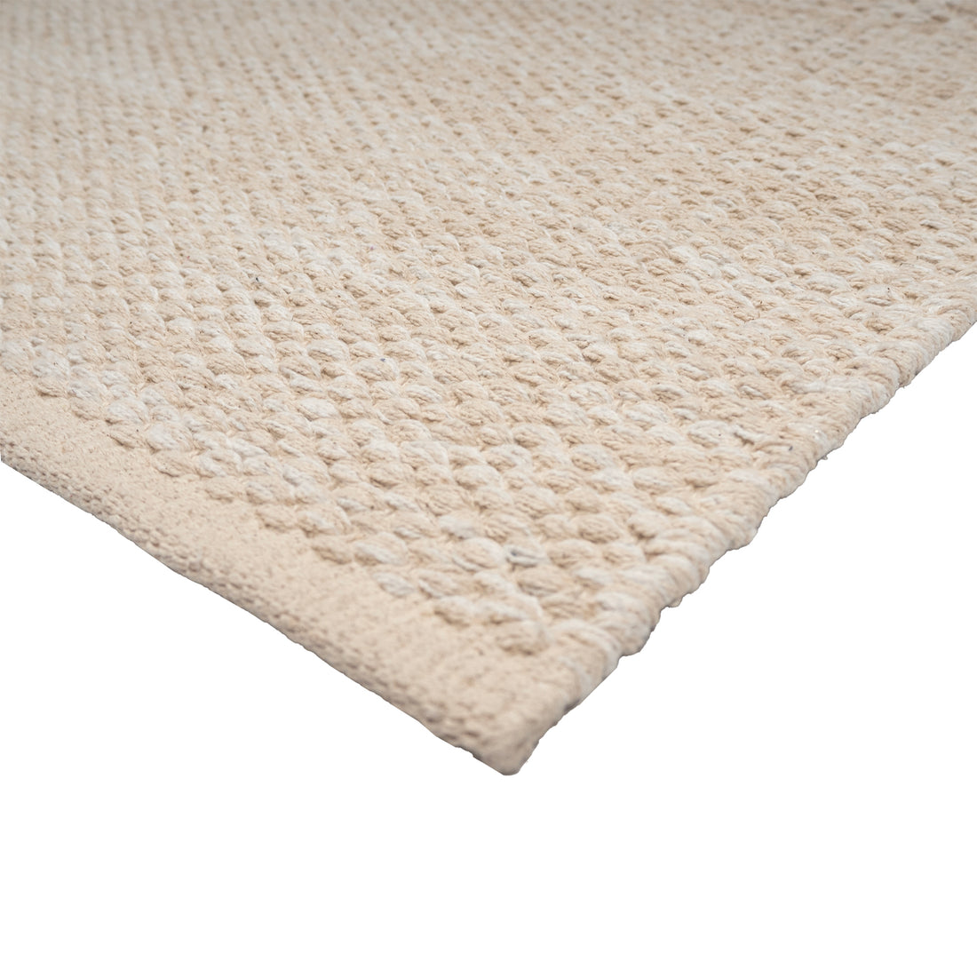 yksivärinen puuvillamatto lumme beige pääkuva