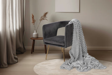 Torkkupeitto Plush Hopea 150 x 200 cm