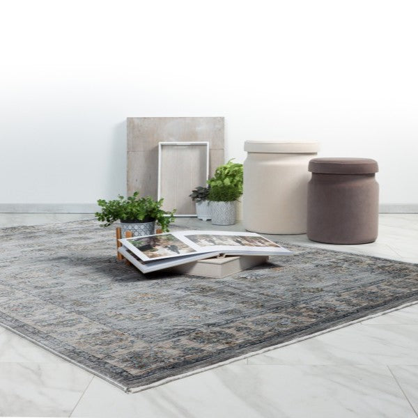 Itämainen matto Antigua 702 hopea sisustus