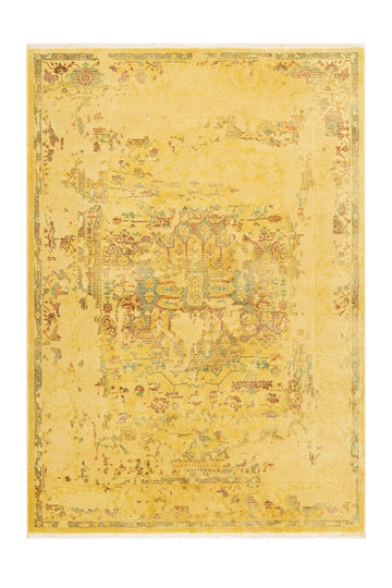 Lyhytnukkainen matto Fashion Keltainen 160 x 230 cm