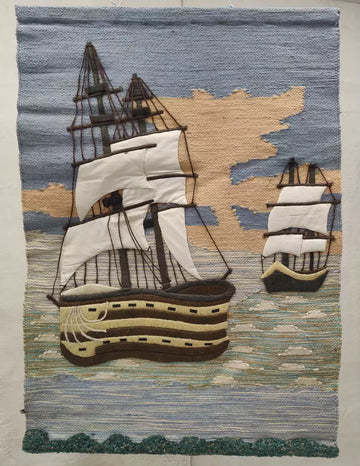 Seinävaate Kaksin merillä 75 cm x 105 cm