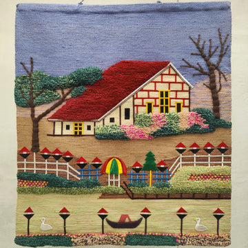 Seinävaate Ohikulkumatkalla 92 cm x 101 cm