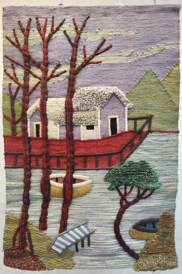 Seinävaate Purppurataivas 61 cm x 90 cm