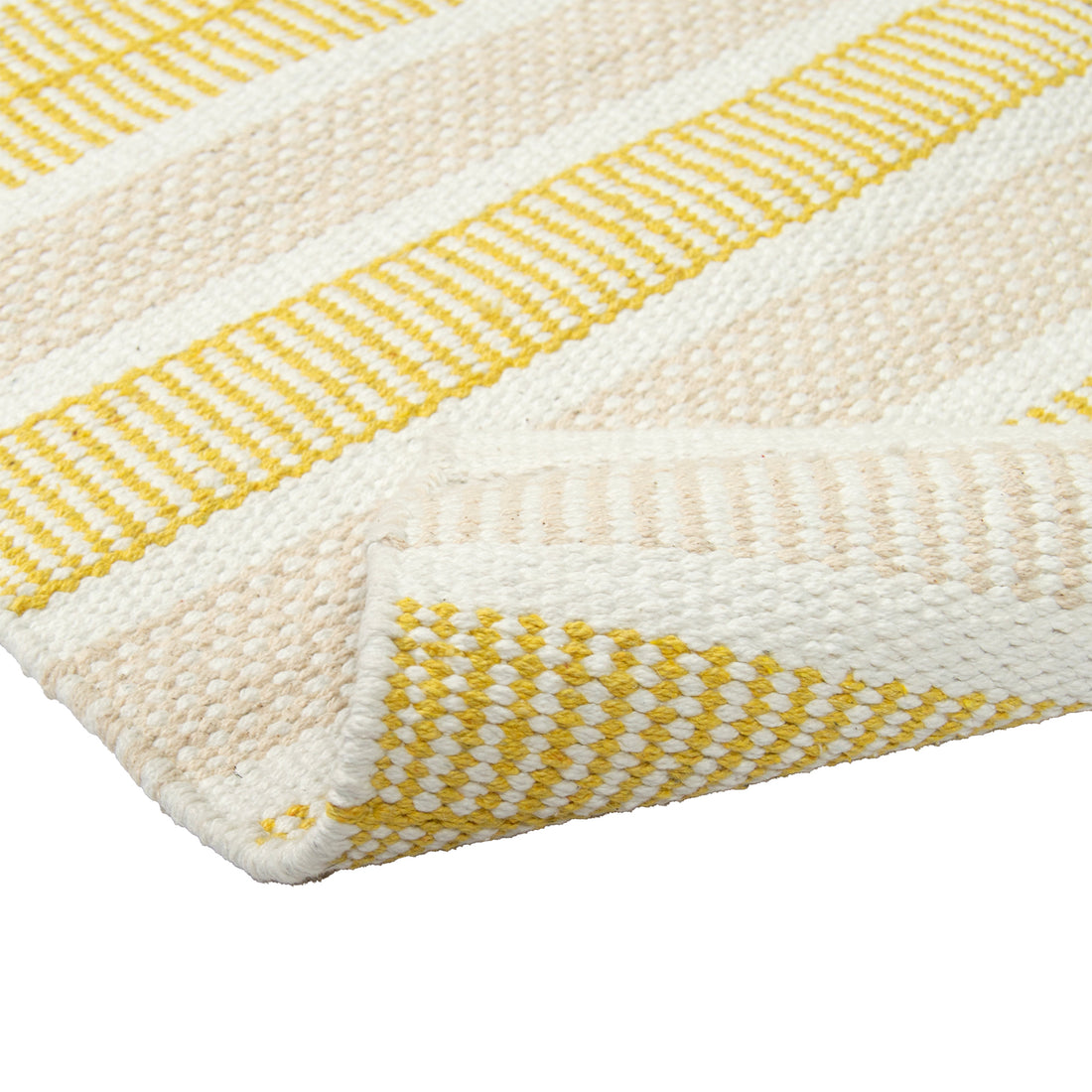 Puuvillamatto Foksi Beige - Keltainen