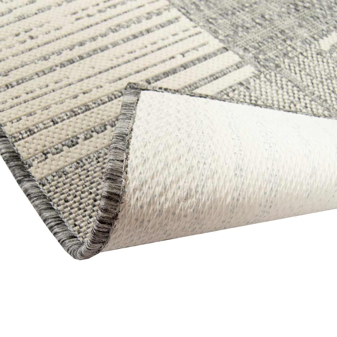 Sileäksi kudottu matto Oslo Harmaa