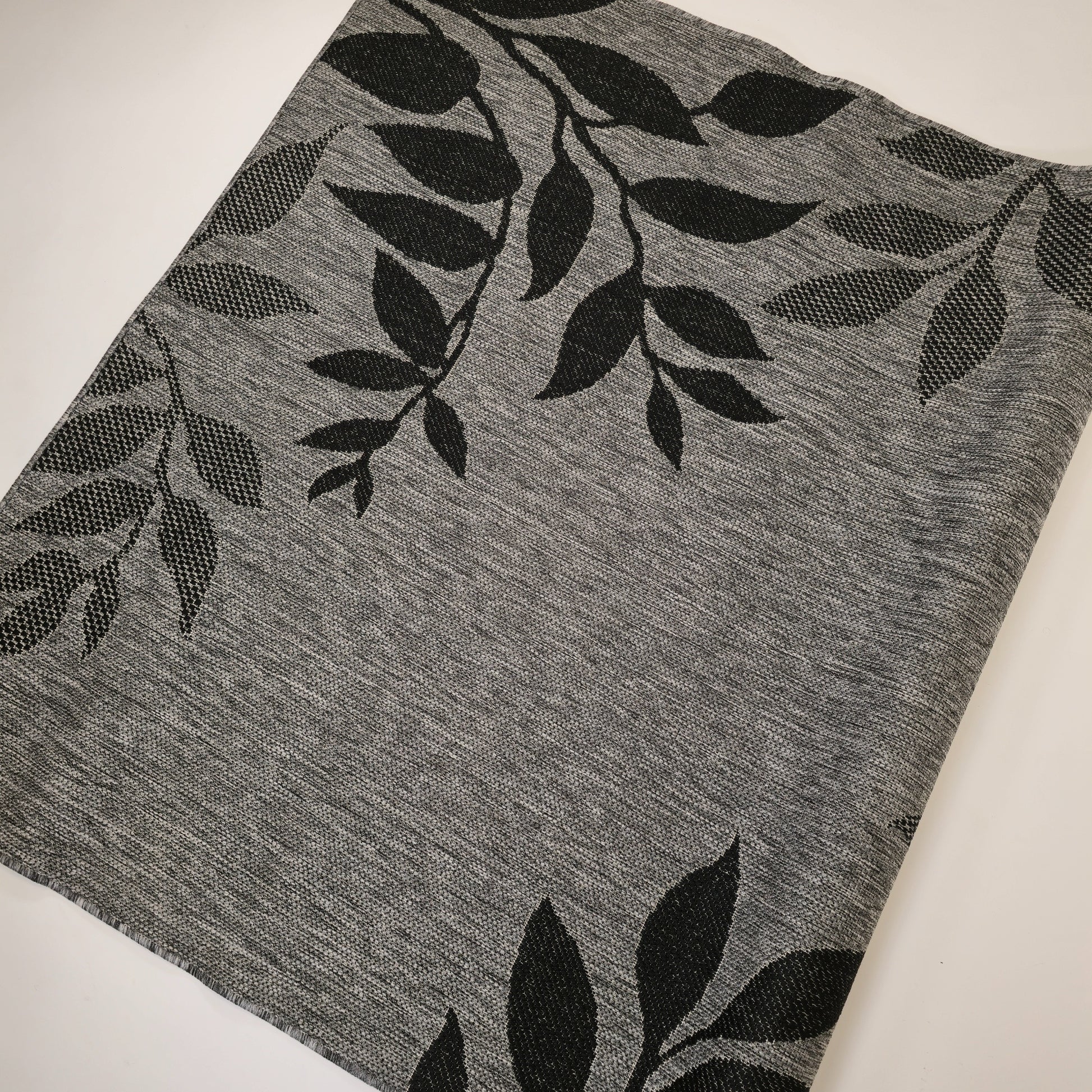 sileaksi kudottu matto leppä harmaa koko