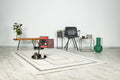 olohuoneenmatto trendy 402 beige-silver sisustuksessa