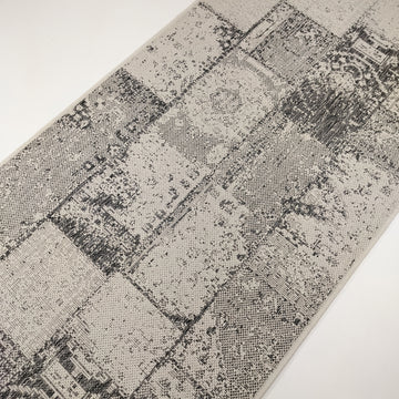Käytävämatto Patchwork Valkoinen 100 cm leveä
