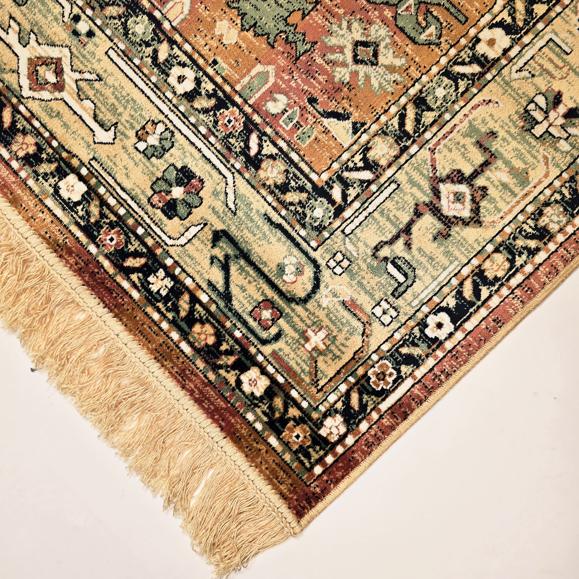 värikäs viskoosimato royal palace 14066-1121 kulma