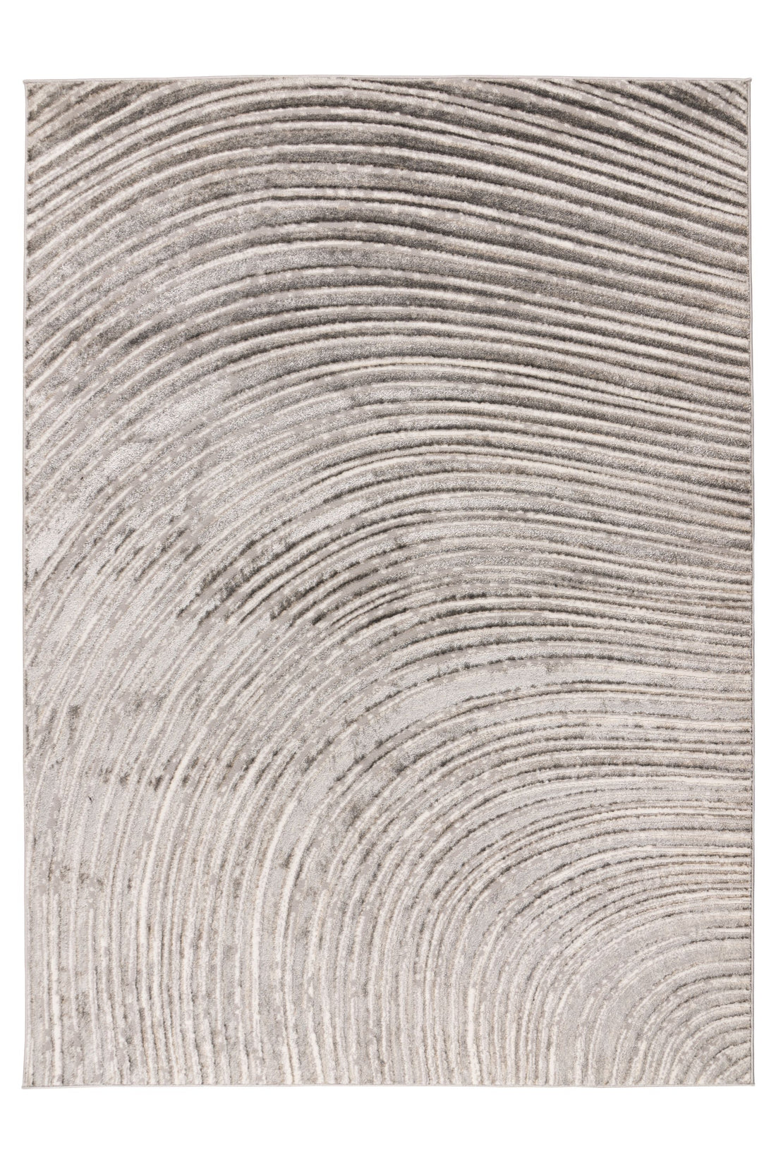 Sedef 404 Beige-Silver - Lyhytnukkainen Matto