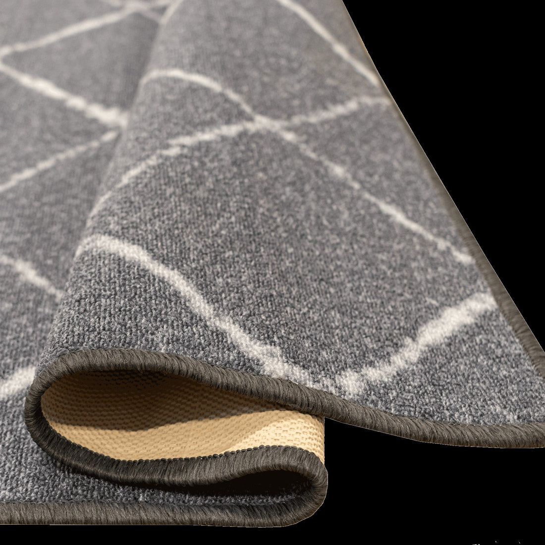 kumipohjainen matto Aada antrasiitti paakuva