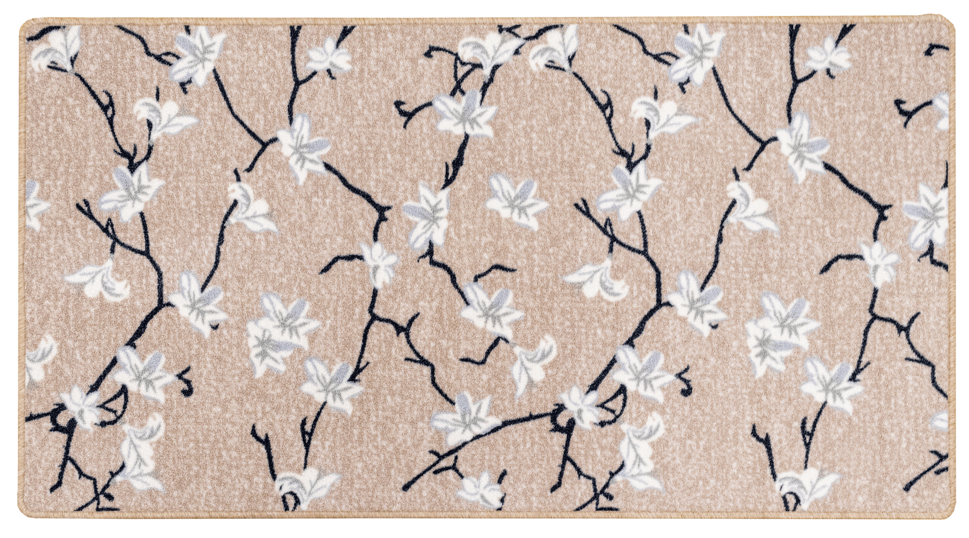 kumipohjainen matto stella beige koko